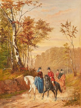 150の主題の芸術作品 Painting - 騎手ビルト・W・ベッカー